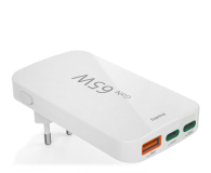 Ładowarka i akumulator HAMA ŁADOWARKA SKŁADANA GAN 65W 2X USB-C, 1X USB-A BIAŁA